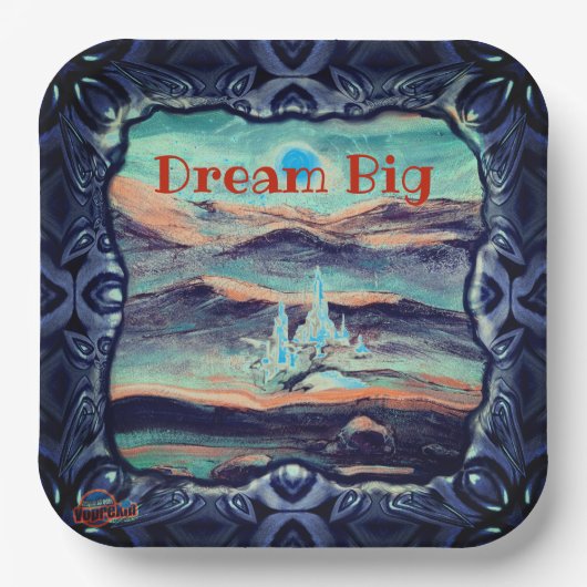 未来のライトドリームビッグ ペーパープレート (正面)