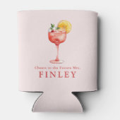 未来のライトピンク花嫁の乾杯！ 缶クーラー (裏面)