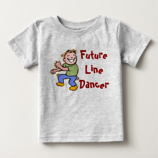 未来のラインダンサー！-ベビーボーイ ベビーTシャツ (正面)
