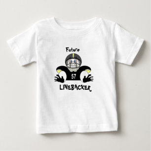 未来のラインバッカーのTシャツ ベビーTシャツ