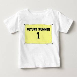 未来のランナーの乳児のティー ベビーTシャツ