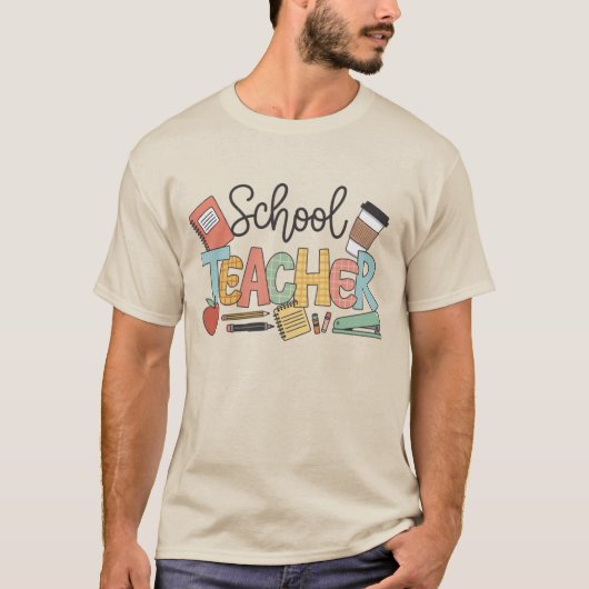 未来のリーダーを育てる先生へのギフト Tシャツ (正面)