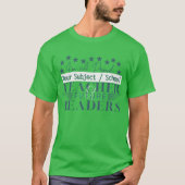 未来のリーダーを育てる教師 - 緑の教職員 Tシャツ (正面)