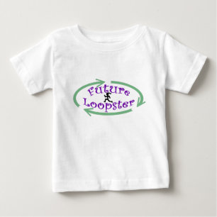 未来のループスターベビーガールティー ベビーTシャツ