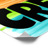 未来のレインボーポスターを作成 ポスター (角)