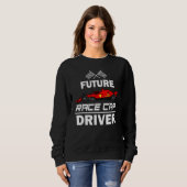 未来のレースカー子供へドレーシングボーイズガール スウェットシャツ (正面フル)