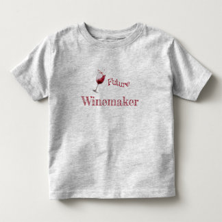 未来のワインメーカー 楽しいワイン愛好家 赤ちゃん トドラーTシャツ