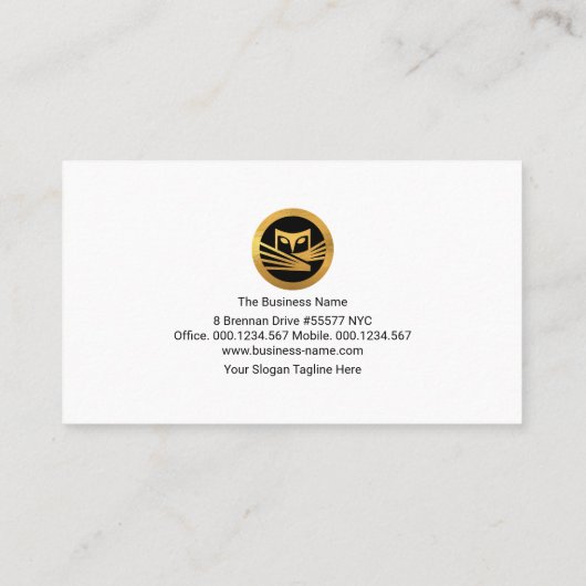 未来の三角形ポリゴンシスタイリッシュアンシステム 名刺 (裏面)