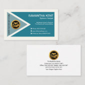 未来の三角形ポリゴンシスタイリッシュアンシステム 名刺 (正面/裏面)