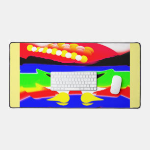 未来の世界の芸術 デスクマット