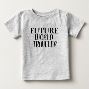 未来の世界旅行者 ベビーTシャツ