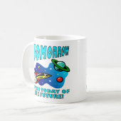 未来の今日 楽しい科学マグカップ コーヒーマグカップ (正面左)
