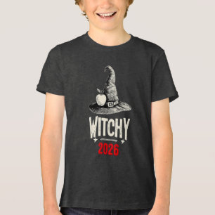 未来の先生の魔法使い2026 キッズハロウィンTシャツ, トライブレンドTシャツ