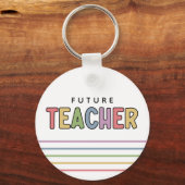 未来の先生カラフルかわいい キーホルダー (正面)