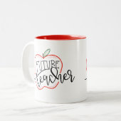 未来の先生 ツートーンマグカップ (正面左)