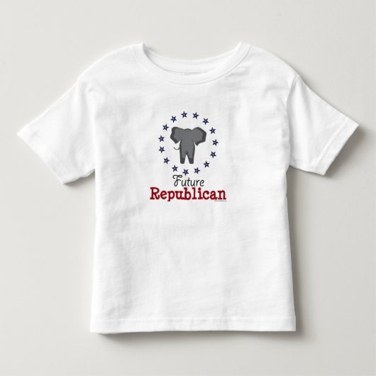 未来の共和党象の幼児のTシャツ トドラーTシャツ (正面)