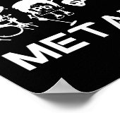 未来の化学者 科学の日 化学ジョーク 顕微鏡 ポスター (角)