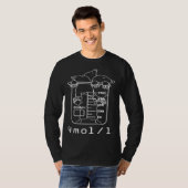 未来の化学者 科学の日 化学実験 モル Tシャツ (正面フル)