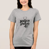 未来の医師のためのタイポグラフィー 医学部生へのプレゼント トライブレンドＴシャツ (正面)