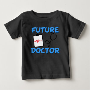 未来の医者のおもしろいなベビー ベビーTシャツ