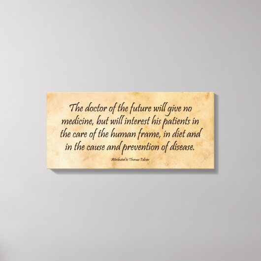 未来の医者 キャンバスプリント (正面)