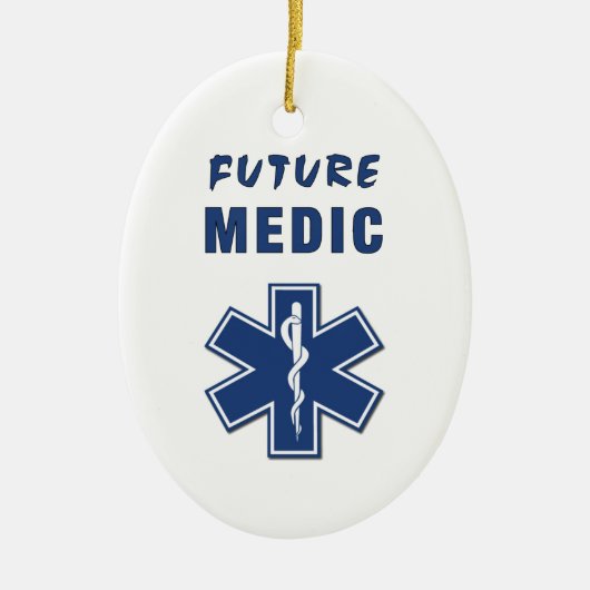 未来の医者 セラミックオーナメント (正面)