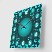 未来の原子時計 スクエア壁時計 (傾斜)