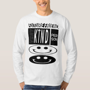 未来の友人の長い袖のTシャツ Tシャツ