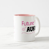 未来の叔母さんTshirtsおよびギフト ツートーンマグカップ (正面右)