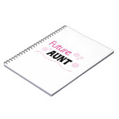 未来の叔母ブラックとピンクのTシャツとギフト ノートブック (左側)