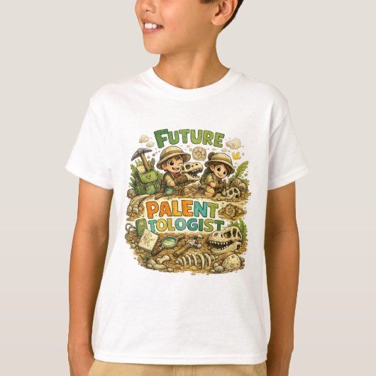 未来の古生物学者 Tシャツ (正面)