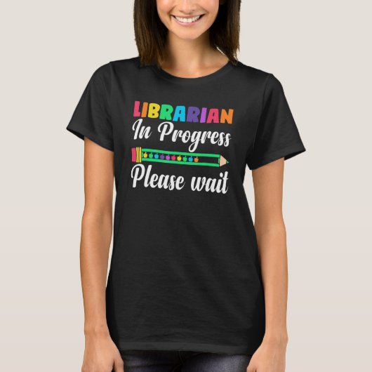 未来の司書先生司書 Tシャツ (正面)