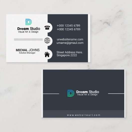 未来の名刺 名刺 (正面/裏面)