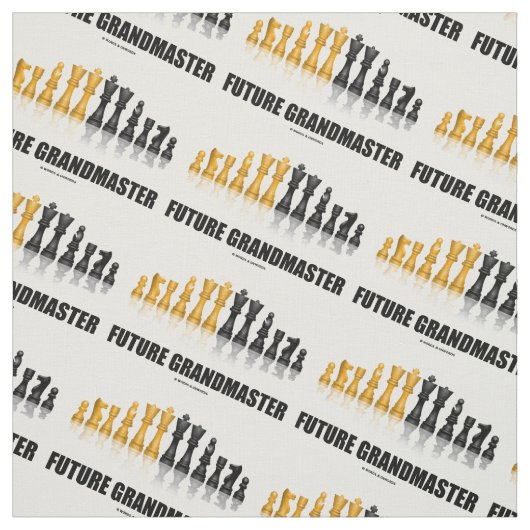 未来の団長のチェスのこまセットのチェスをする人の発言 ファブリック (見本)