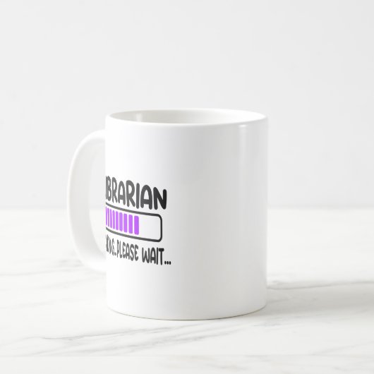 未来の図書館司書MLS図書館理学部学生ギフト コーヒーマグカップ (正面左)