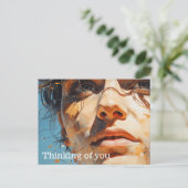 未来の垣間見絵画る ポストカード (スタンド正面)