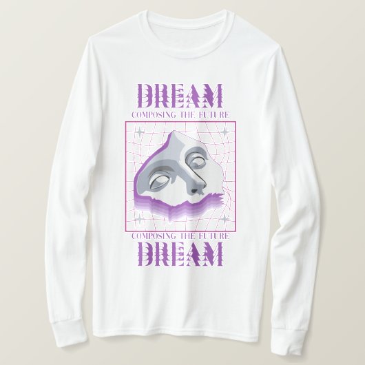 未来の夢を創造する Tシャツ (デザイン正面)
