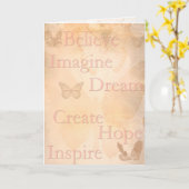 未来の夢 カード (黄色い花)