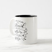 未来の夫は… ツートーンマグカップ (正面左)