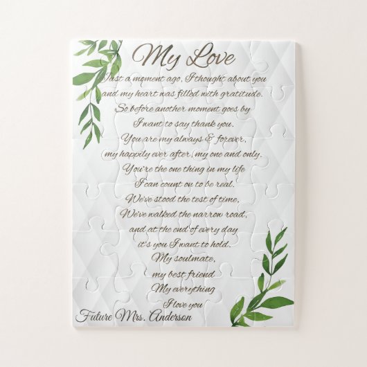 未来の夫への手紙 ジグソーパズル (縦)