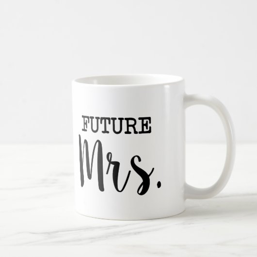 未来の夫人おもしろいな花嫁 コーヒーマグカップ (右)