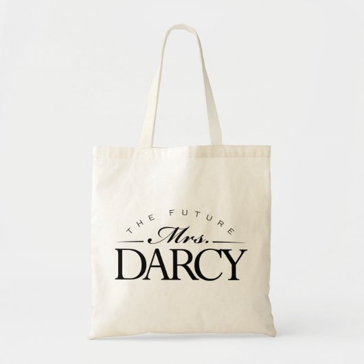 "未来の夫人のDarcy"トート トートバッグ (正面)