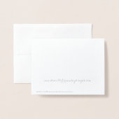 未来の夫人へのブライダルシャワーのお祝い 箔カード (裏面封筒付き)