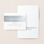 未来の夫人へのブライダルシャワーのお祝い 箔カード (ディスプレー)