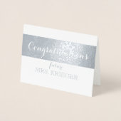 未来の夫人へのブライダルシャワーのお祝い 箔カード (正面)