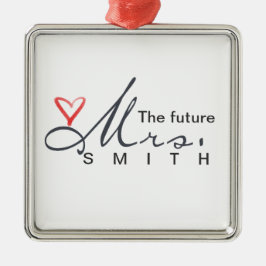 未来の夫人-あなた専有物をカスタマイズ! メタルオーナメント