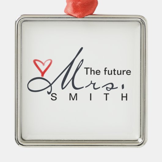 未来の夫人-あなた専有物をカスタマイズ! メタルオーナメント (正面)