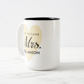 未来の夫人-より長い名字 ツートーンマグカップ (正面左)