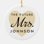 未来の夫人 セラミックオーナメント (裏面)