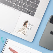 未来の奥様ステッカー シール (ノートパソコンとiPhone)